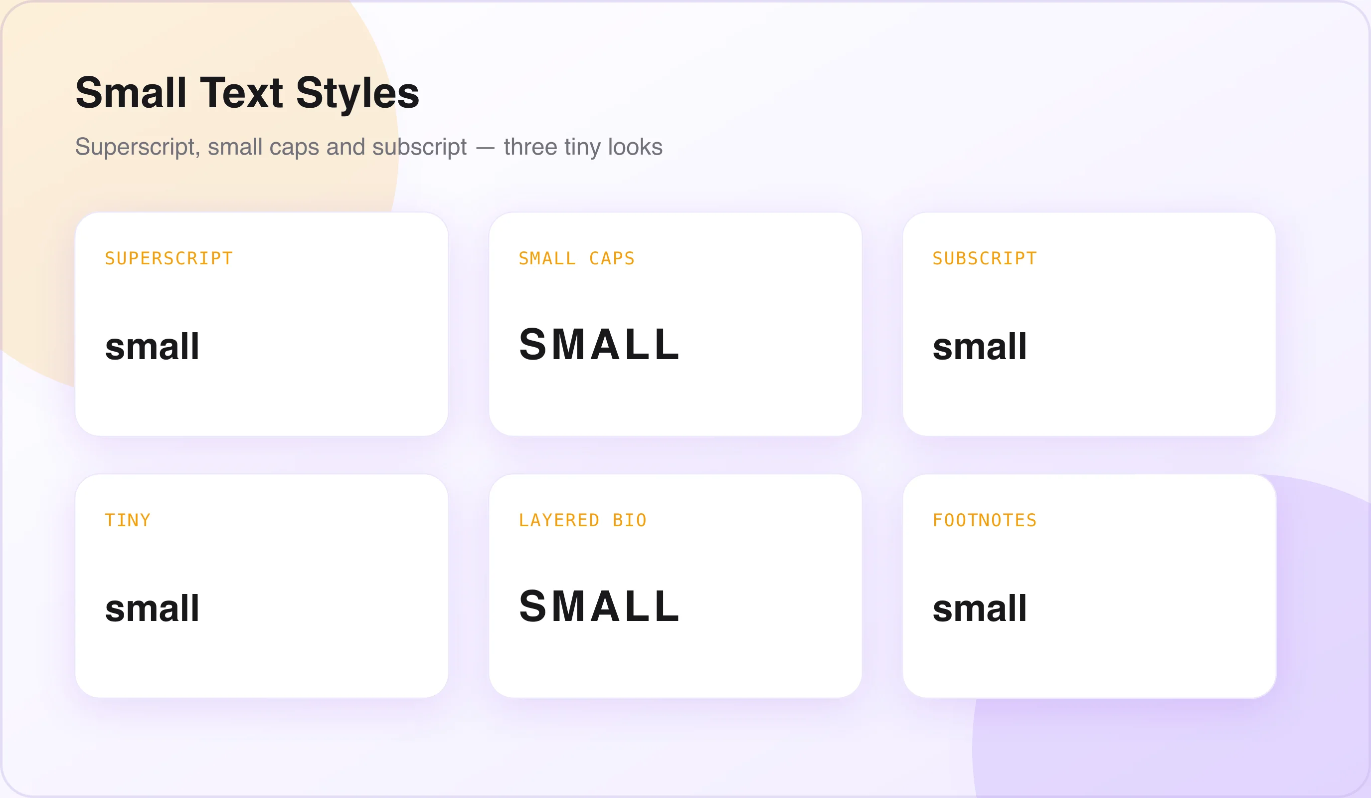 Small text generator styles Showcase of font styles available in the small text generator