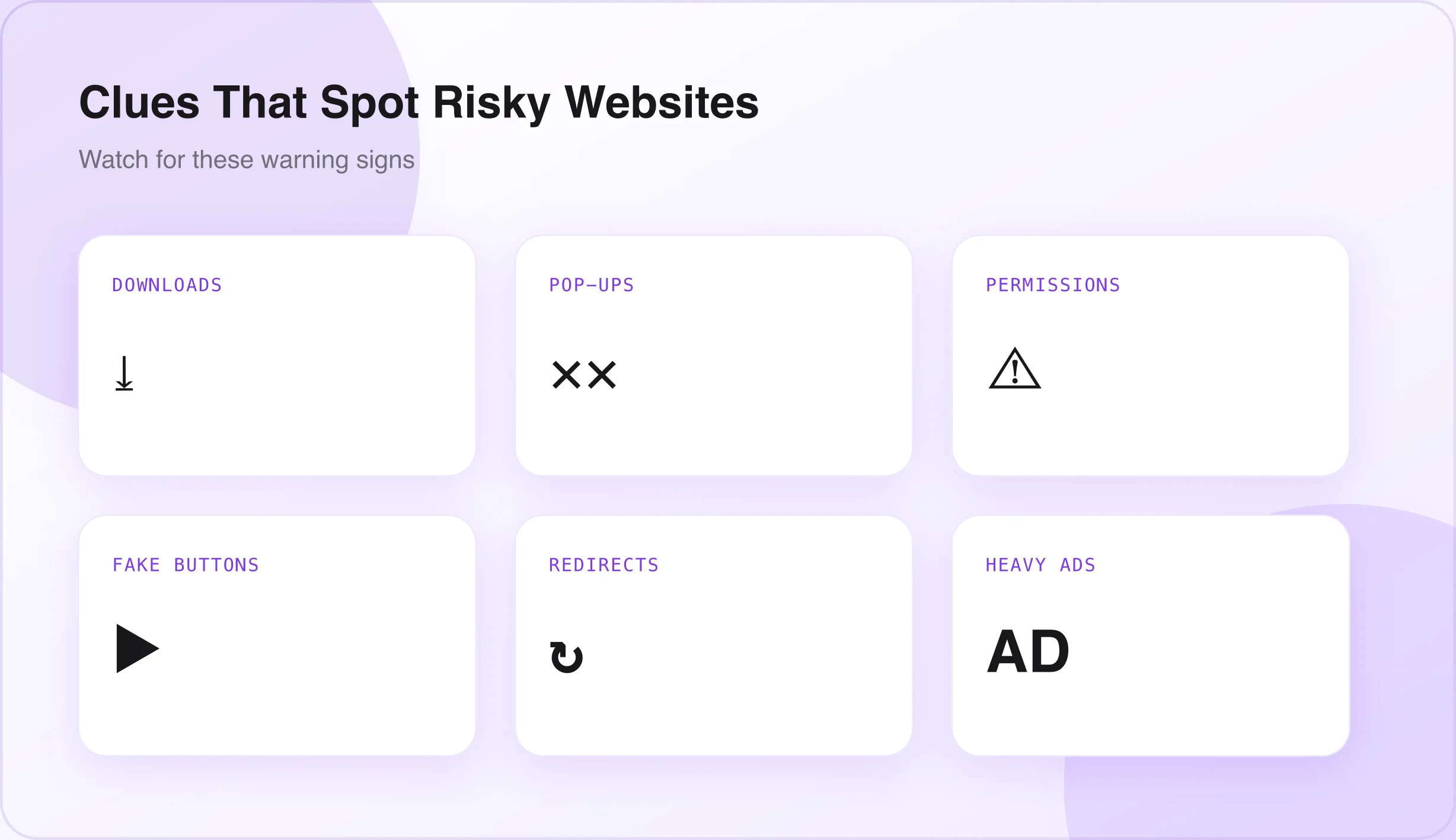 Warning signs that help spot risky font generator websites