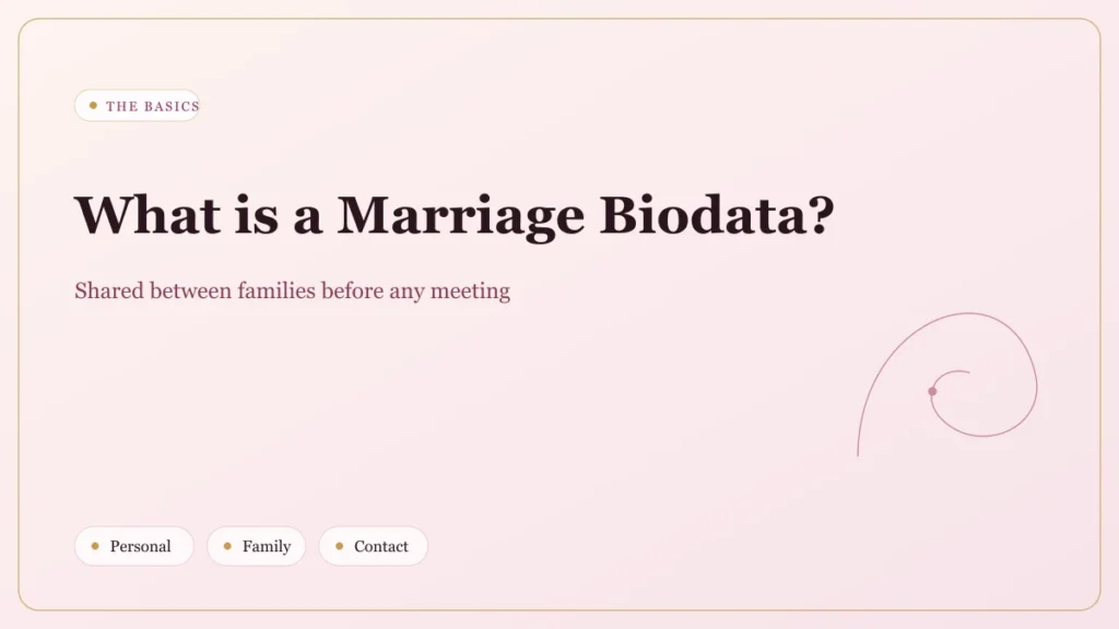 what is a marriage biodata
